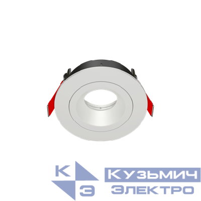 Рамка для модульного светильника FLEX 50 02 110х45 круглая встраив. поворотная RAL9010 VARTON V1-R0-00435-10003-2000000