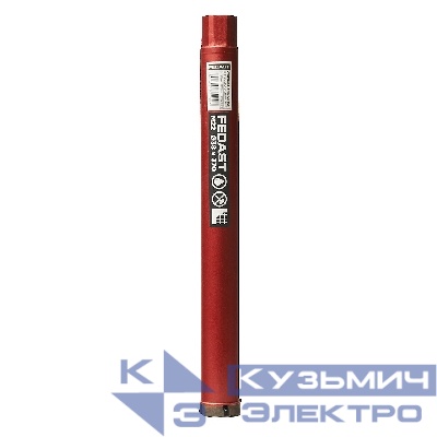 Коронка алмазная для мокрого сверления 38х370 мм, M22 FEDAST