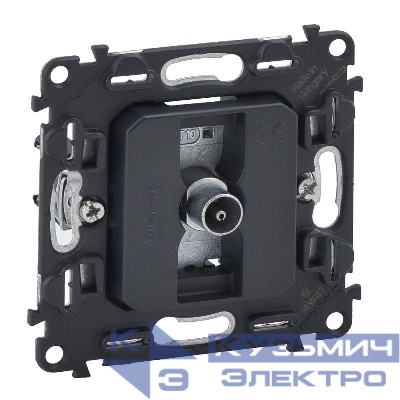 Розетка телевизионная TV 1-м Valena In'matic 0-2400МГц с топологией "звезда" механизм Leg 753051