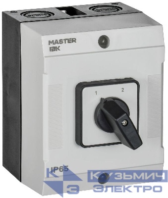 Переключатель кулачковый 10А (сх. 56) в боксе стандартная рукоятка IEK MI-CS20-010-056