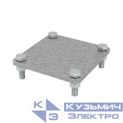 Соединитель полоса-полоса 25-50мм с разделит. пластиной 100х100мм DKC NG3106