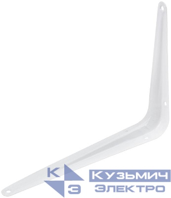 Уголок-кронштейн 150х200мм (0.7мм) бел. FIT 66041