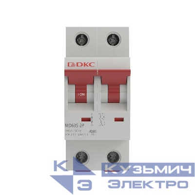 Выключатель автоматический модульный 2п D 50А 4.5кА YON max MD63S YON MD63S-2PD50