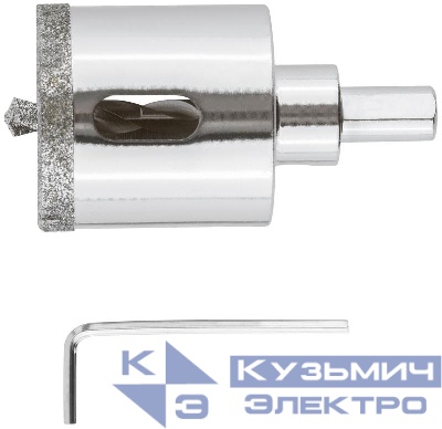 Коронка кольцевая алмазная по керамограниту камню и кафелю 40х70мм с центровочным сверлом FIT 16218