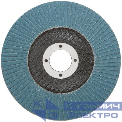 Круг лепестковый торцевой циркониевый Profi Plus 125х22.2мм Р100 80 лепестков Cutop 72-125100