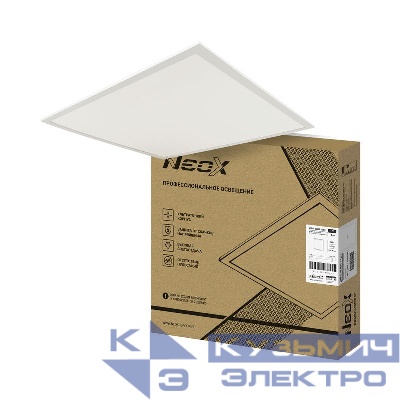 Светильник светодиодный ДВО-SLIM 3665 36Вт 6500К IP40 595х595х8.5мм без ЭПРА ультратонкая панель NEOX 4690612064420