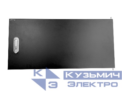 Дверь металлическая с ручкой для шкафа WMA, DUO 6*09 Netko, черная