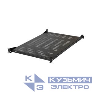 Полка стационарная 19дюйм 437х660мм для шкафа и стойки Г=800мм черн. NIKOMAX TLK-SHFC-660F-BK