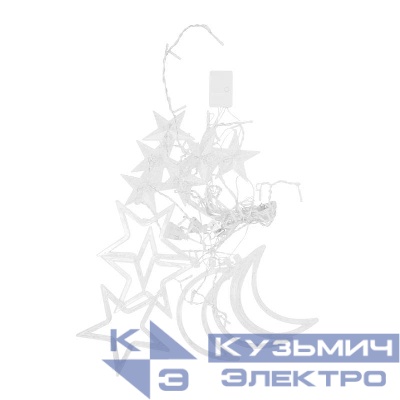Гирлянда-шторка светодиодная "звезды-месяц" LGD-003 3м 110 Led 220В IP20 Camelion 16137