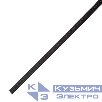 Трубка термоусадочная двустенная клеевая 24/6 (4:1) черн. 1м Rexant 23-2406