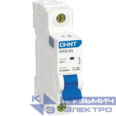 Выключатель автоматический модульный 1п C 6А 6кА NXB-63 (R) CHINT 814012