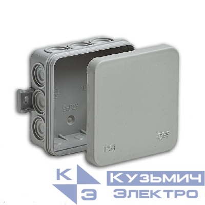 Коробка распределительная ОП 85х85х35мм 12 вводов IP54 сер. Ruvinil 67093