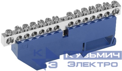 Шина нулевая на DIN-изол. Ni ШНИ-6х9-14-Д-С IEK YNN10-14-D-K07-N