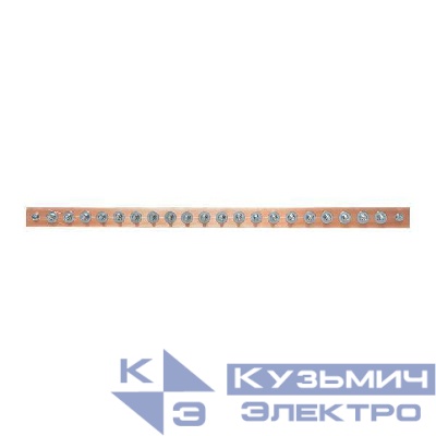 Шина заземляющая главная с изоляторами на 20 подключений ГЗШ-20 Сu EKF gc-e2020