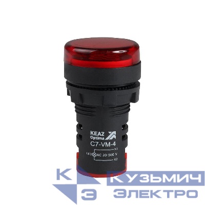 Индикатор напряжения OptiSignal Compact D22 С7-VM-4 красн. 20-500В AC AD22VM КЭАЗ 362189