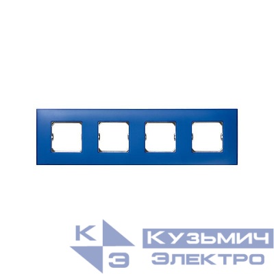Рамка 4-м Simon27 Neos васильковый Simon 27774-67