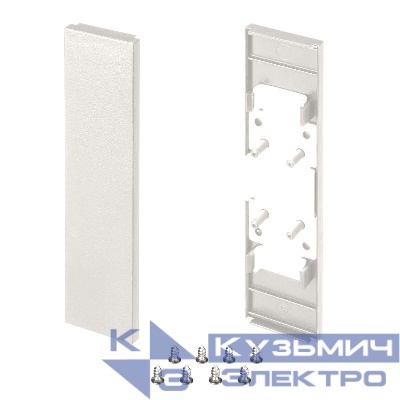 Заглушка SL-LINE-25100-DUAL WHITE глухая пластик (комплект) Arlight 043125