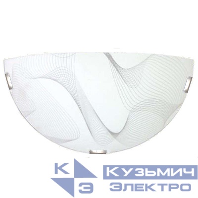 Светильник НББ 21-60 М19 "Бриз" 300/2 1х60Вт E27 IP20 матов. бел./клипсы штамп метал. (инд. упак.) Элетех 1005205921