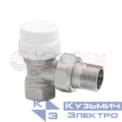 Клапан термостатический для радиаторов угловой 1/2дюйм (80/10) К VALFEX VF.031.T.04