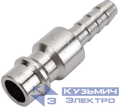 Фитинг Штуцер евро (папа) - Штуцер Елочка 6 мм для пневматики