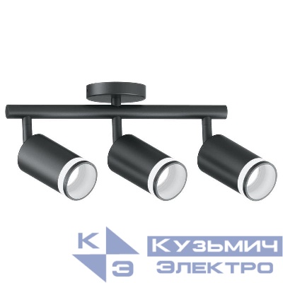 Светильник ML233 LUNA настен./потолочн. под лампу GU10 черн. FERON 41491