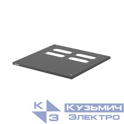 Панель верхняя под фланец FL21 черн. RAL9005 600х600мм DKC R5KTFL66B