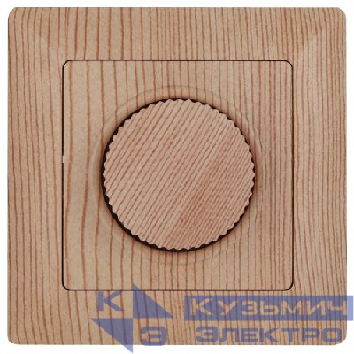 Светорегулятор поворотный СП Solo 4-401-11 600Вт 230В IP20 сосна Intro Б0053712