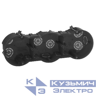 Коробка установочная КУП 3-х местная 212х70х45мм для полых стен саморез. метал. лапки IP20 KUP-3-70-45 ЭРА Б0051422