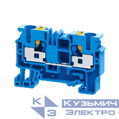 Клемма проходная push-in OptiClip CP-10-I-BU-57А (0.5-10) син. КЭАЗ 331843