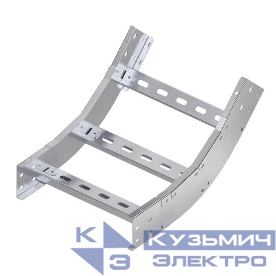 Угол лестничный вертикальный внутренний 45град. 100х300 R600 гор. оцинк. DKC ULIC613HDZ