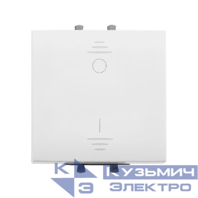Выключатель модульный 1-кл. 2п 2мод. Avanti "Белое облако" 16А IP20 бел. DKC 4400222