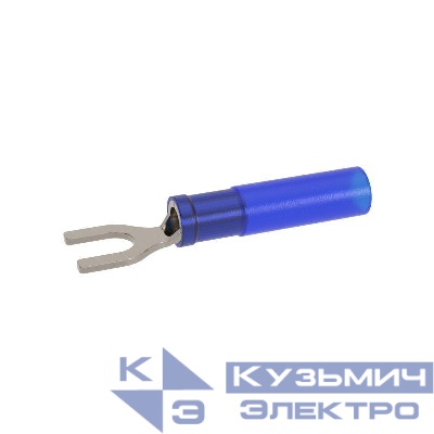 Наконечник вилочный с изолированным фланцем ТУТ для жилы 1.5-2.5кв.мм с отверстием под винт М5 (НВИ-ТУТ) DKC IFCL-2.5-5HS