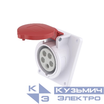 Розетка СП 16А 400В 5п 3P+E+N IP44 с наклоном DKC DIS4131667