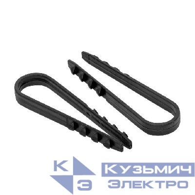 Дюбель-хомут d19-25мм для круглого кабеля черн. (уп.100шт) PROxima EKF plc-ncc-19x25b