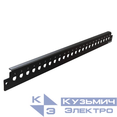Панель лицевая для установки 24 адаптеров FC-Simplex D-типа 1U черн. DKC RNFP24FC