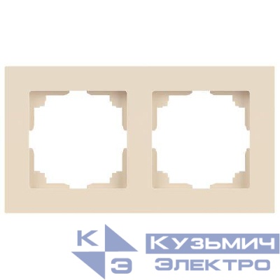 Рамка 2-м СП Accent 6-502-02 сл. кость Intro Б0063752