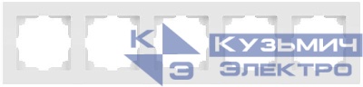 Рамка 5-м СП Accent 6-505-01М бел. матов. Intro Б0063722