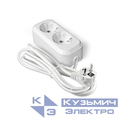 Удлинитель 2х5м с заземл. IP20 Е-302А ПВС 3х1.5 Universal 1719