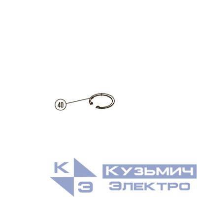 Запчасть №40 для Hybest GSR40A. Стопорное кольцо 60