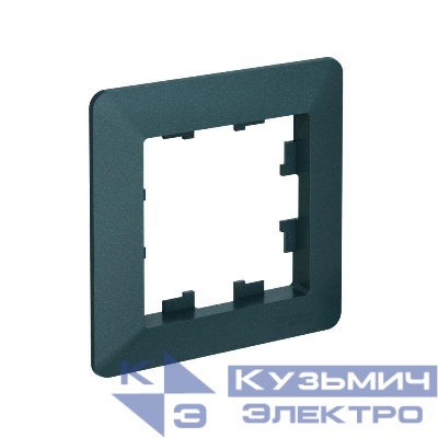 Рамка 1-м AtlasDesign Air изумруд/дым. черн. SE ATN220801