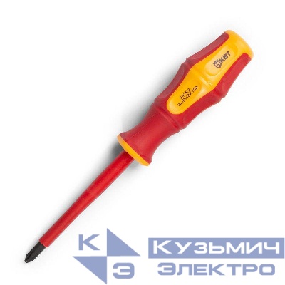 Отвертка диэлектрическая "Профи" PH/FL2х100 КВТ 79777