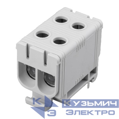 Клемма вводная силовая распределительная КВС 6-50кв.мм 2-рядная сер. Rexant 11-2112