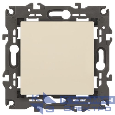 Выключатель 1-кл. СП Elegance 14-1101-02 10А IP20 250В 10AX механизм сл. кость Эра Б0034208
