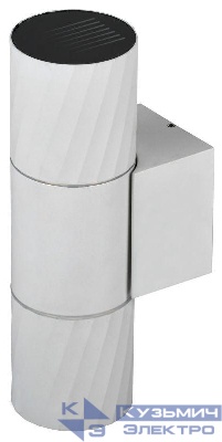 Светильник 5221 2хGU10 IP65 уличный настенный бел. IEK LT-UBU0-5221-GU10-2-K01