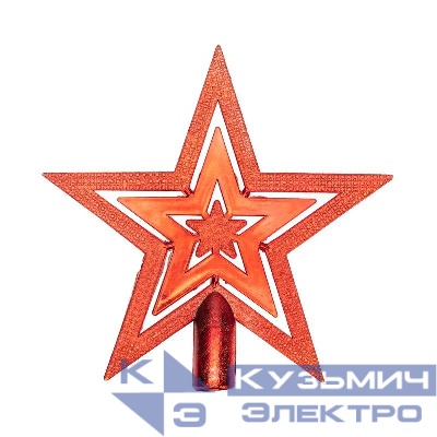 Фигура "Звезда" 20см IP20 на елку красн. Neon-Night 501-005