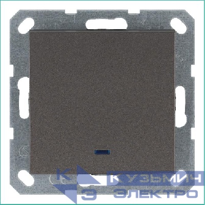 Выключатель 1-кл. 10А IP20 с подсветкой механизм мокко Jasmart G3011NZ