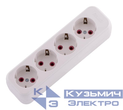 Колодка удлинителя 4-м с заземл. Lila LEZARD 720-0400-401