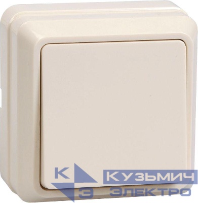 Выключатель 1-кл. ОП Октава 10А IP20 ВС20-1-0-ОКм крем. GENERICA EVO10-K33-10-DC