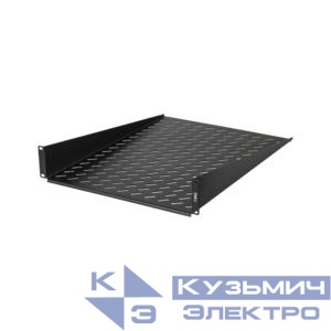 Полка фронтальная 19дюйм 2U глубиной 600мм крепеж в компл. черн. NIKOMAX TLK-SHFR-600-BK
