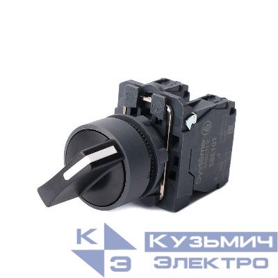 Переключатель модульный SB5 в сборе 22мм 3поз. с фиксацией 2НО SE SB5AD33